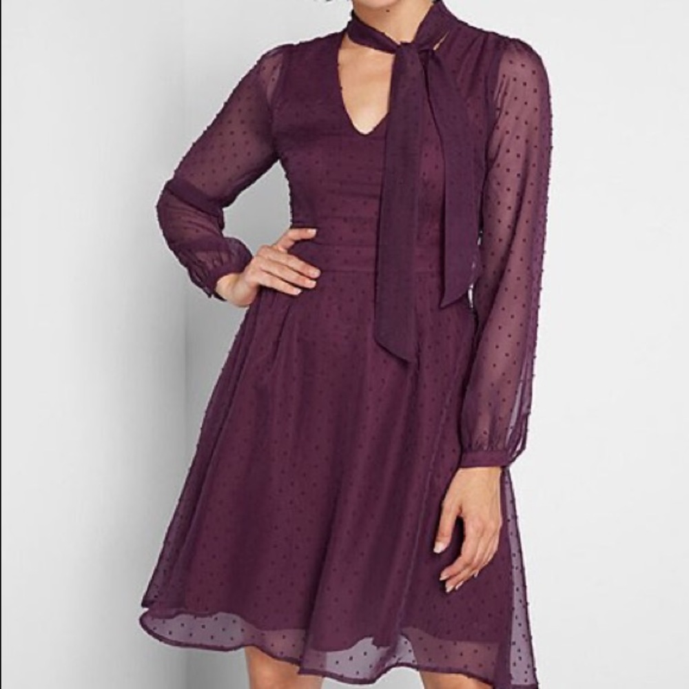 deep plum- ModCloth plus size 26 Apogee of Elegance Dress